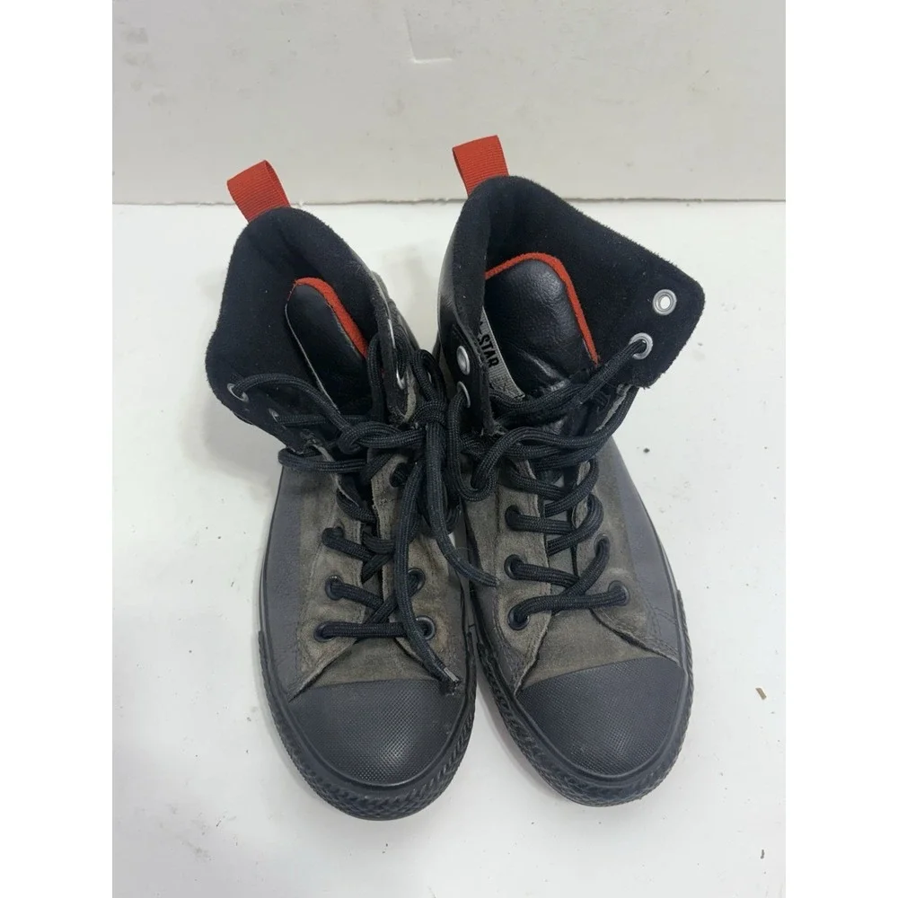 Converse All Star‎ Chuck Taylor Black Suede Ankle Boot Sneaker Junior Size 5